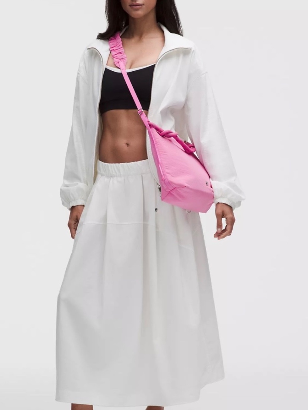 Lululemon Convertible Crossbody Bag 6.5L in Sweet Sorbet/Pink Blossom/Silver - Picture 2 of 7